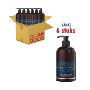 Gillette King C. Baard & Gezicht Waslotion (6 x 350ml) 8001841618272