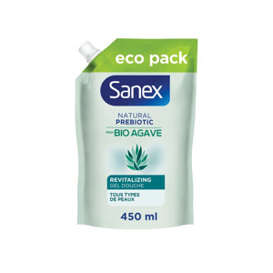 Sanex Natural Prebiotic Revitalizing Shower Gel navulling (6 x 450ml) 8718951559479