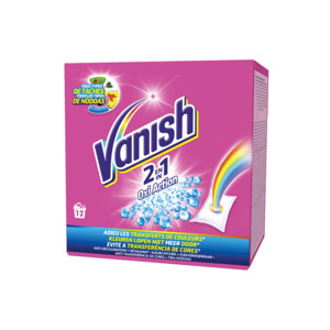 Vanish 2in1 Oxi Action zakjes tegen kleurdoorloop 3059942029546