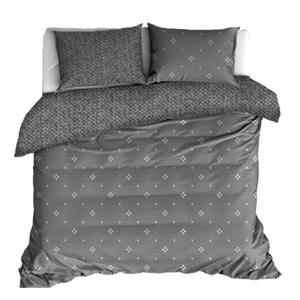 De Witte Lietaer Flanel Bedlinnen Snow Charcoal Gray 260x220/240cm & 2 kussenslopen 5410156532075