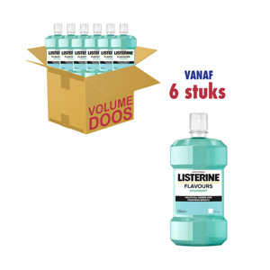 Listerine Mondspoeling Flavours Spearmint (6 x 500ml) 3574661684314