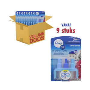 Febreze 3Volution Electric Navulling Luchtverfrisser Santorini Breeze (9 stuks) 8006540434970