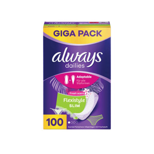 Always Dailies Flexistyle Inlegkruisjes Slim Fresh Scent (5 x 100 stuks) 8001090737892