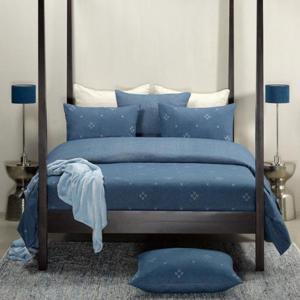 De Witte Lietaer Flanel Bedlinnen Snow Nightshadow Blue 260x220/240cm & 2 kussenslopen 5410156531931