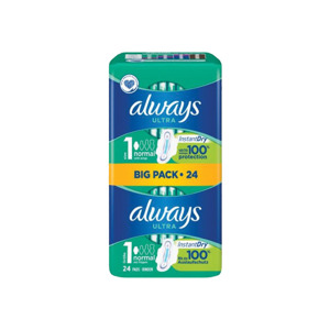 Always Ultra Normal Maat 1 Maandverband met Vleugels 8001841370675