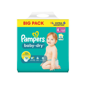 Pampers Baby-Dry 4+ - 10 tot 15kg (2 x 54 stuks) 8700216334884