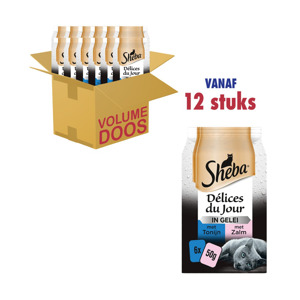 Sheba Maaltijdzakjes Délices du Jour in Gelei (72 x 50gr) 4770608256166