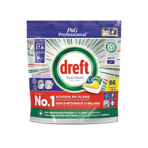 Dreft Platinum All-in-One Citroen Vaatwastabletten (3 x 86 tabs) 8006540581384