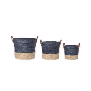 Cosy & Trendy Set van 3 Rieten Manden Rond 5411159830915