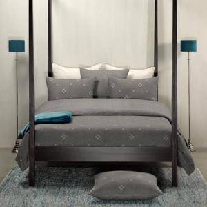 De Witte Lietaer Flanel Bedlinnen Snow Charcoal Gray 260x220/240cm & 2 kussenslopen 5410156532075