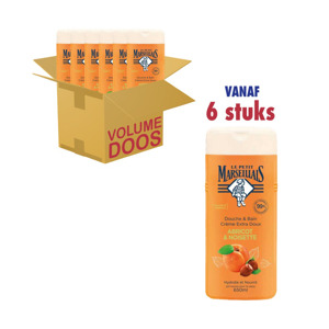 Le Petit Marseillais Douchegel Abrikoos en Hazelnoot (6 x 650ml) 3574660724370