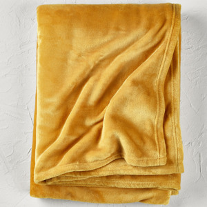De Witte Lietaer Plaid Snuggly Golden Yellow 5410156607247