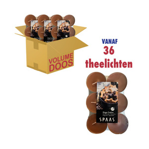 Spaas Ginger Cookies Theelichten 10 uur brandtijd 5411708153366