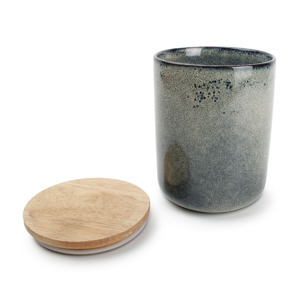 S&P Voorraadpot 12xH15cm groen/blauw Meridian 5410595695447