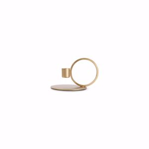 S|P Collection Kandelaar 10xH9cm metaal goud Pillar 5410595729678