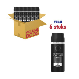 Axe Deodorant Spray Black (6 x 150ml) 8720181114489