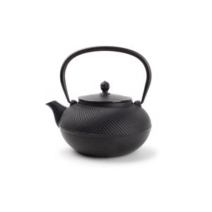 O-Tea Theepot 0,9L Gietijzer Twisting Black 5410595696208