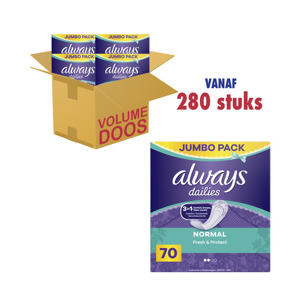 Always Dailies Fresh & Protect Normal Inlegkruisjes 8001841116501