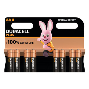 Duracell Plus AA Batterijen (8 stuks) 5000394141445