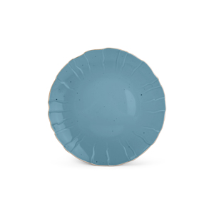 BonBistro Plat bord 31cm structuur blauw Collect (Set van 6) 5410595739592