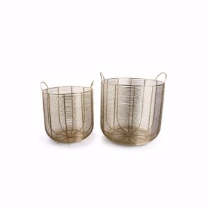 Salt & Pepper Draadmand goud Zulu - set/2 5410595715220