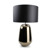 Salt & Pepper Schemerlamp 22xH62cm crackle gold kap zwart Lanor