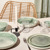 Salt & Pepper - Kom 23xH5cm groen Cameo (Set van 4)