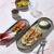 Salt & Pepper - Serveerschaal 38,5x14xH2,5cm groen/blauw Meridian (Set van 2)