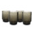 Salt & Pepper Glas 34cl smoked Drip - set/4