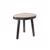 Cosy & Trendy Bijzettafel Zwart Rond Hout 35,5 x 28 x h 35,5 cm