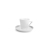 Salt & Pepper Kop 19cl en schotel wit Stripeless - set/4