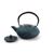 Salt & Pepper - Theepot 50cl Gietijzer Zwort op Blauw Stripes